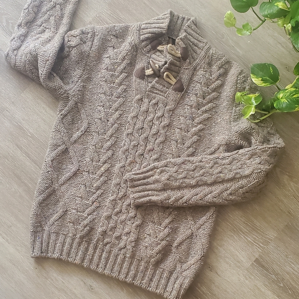 Gran Sasso wool tweed sweater